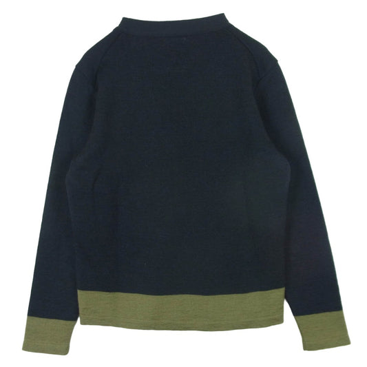 VISVIM ビズビム 15AW 0115205012003 Wool Mohair Longsleeve Knit Cardigan ウール モヘア ロングスリーブ 長袖 ニット カーディガン チャコール系 カーキ系 2【中古】
