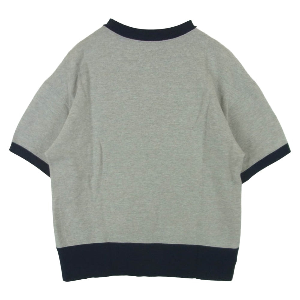 VISVIM ビズビム 25SS 0125105010026 COURT SWEAT S/S コート 半袖 スウェット グレー系 ネイビー系 1【中古】