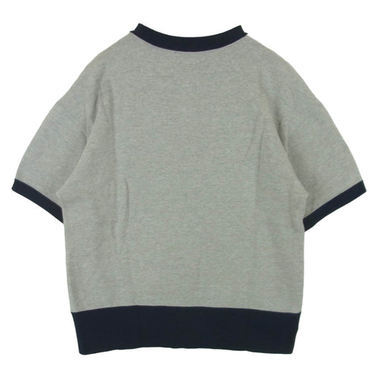VISVIM ビズビム 25SS 0125105010026 COURT SWEAT S/S コート 半袖 スウェット グレー系 ネイビー系 1【中古】