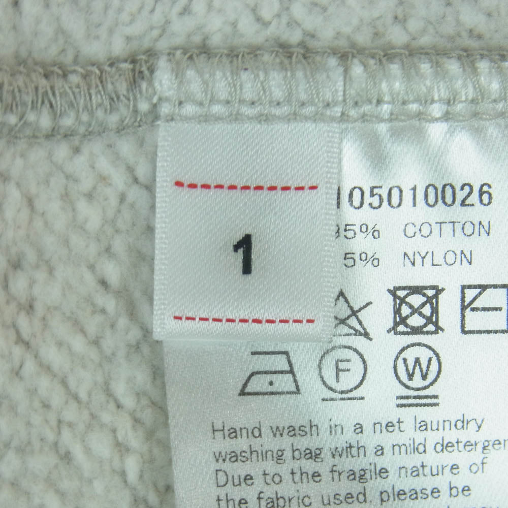 VISVIM ビズビム 25SS 0125105010026 COURT SWEAT S/S コート 半袖 スウェット グレー系 ネイビー系 1【中古】