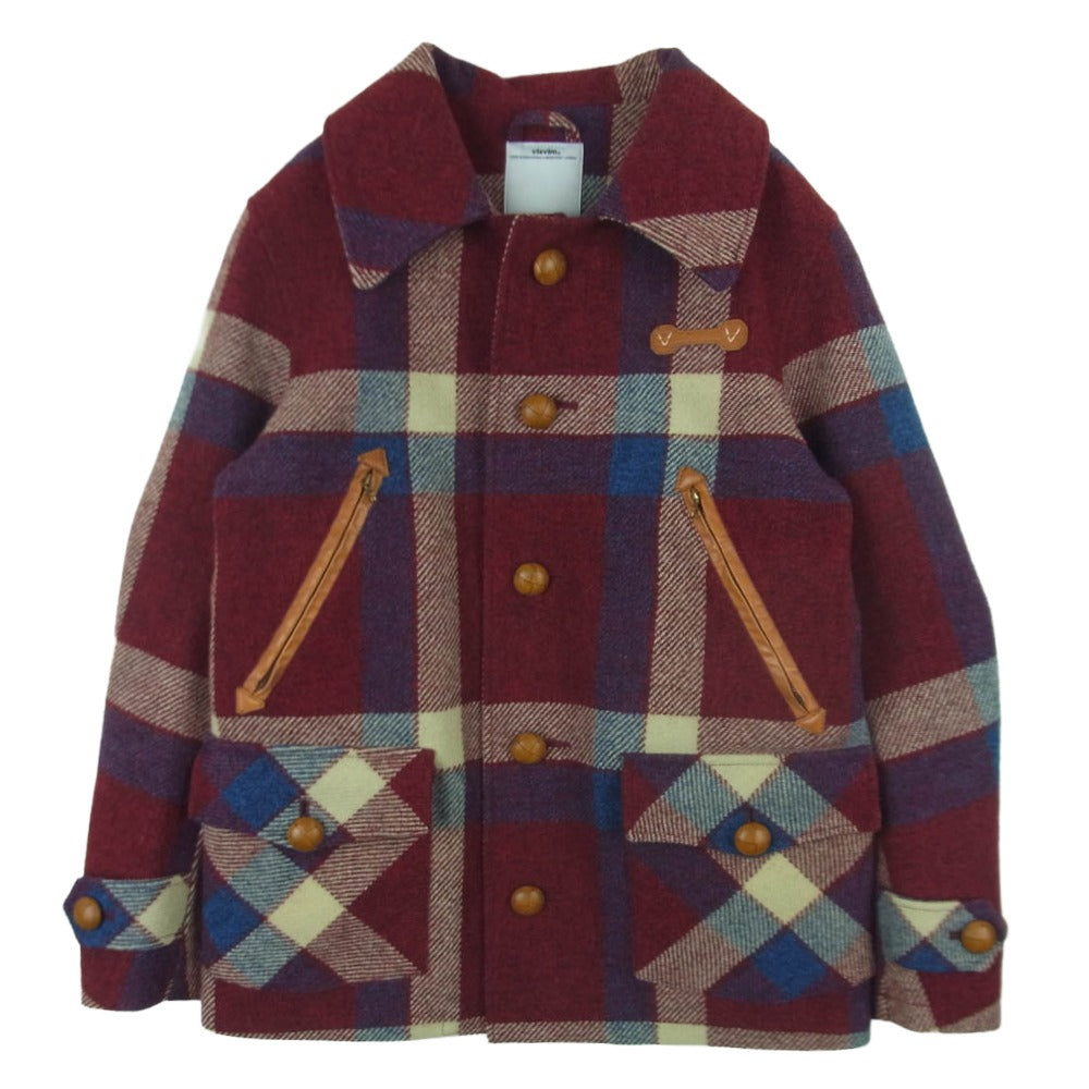 VISVIM ビズビム VS0001559 HARRIS TWEED ハリスツイード GORE-TEX ゴアテックス ORION TWEED JACKET オリオン ツイード ウール ジャケット レッド系 ブルー系 S【中古】