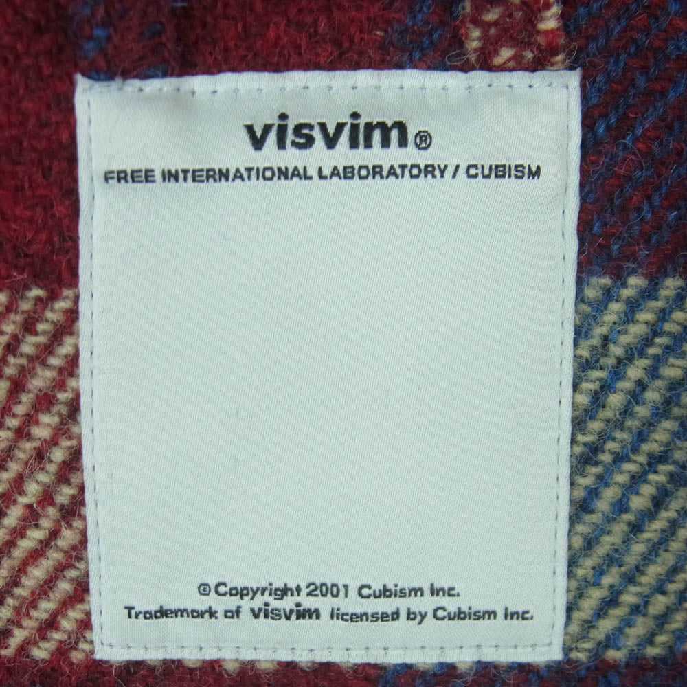 VISVIM ビズビム VS0001559 HARRIS TWEED ハリスツイード GORE-TEX ゴアテックス ORION TWEED JACKET オリオン ツイード ウール ジャケット レッド系 ブルー系 S【中古】