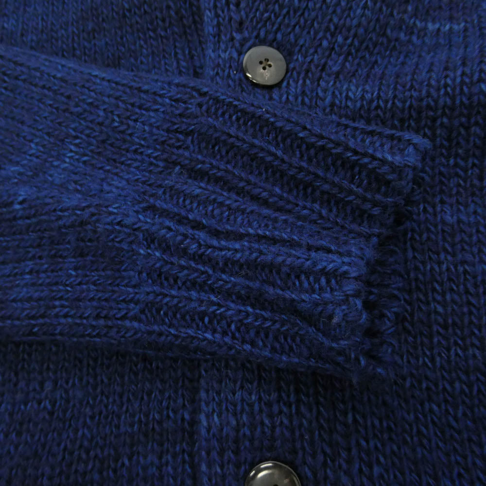VISVIM ビズビム 19AW 0119205012001 COWICHAN HAND-KNIT (N.D.) カウチン ハンドニット 長袖 ウール カーディガン ブルー系 1【中古】