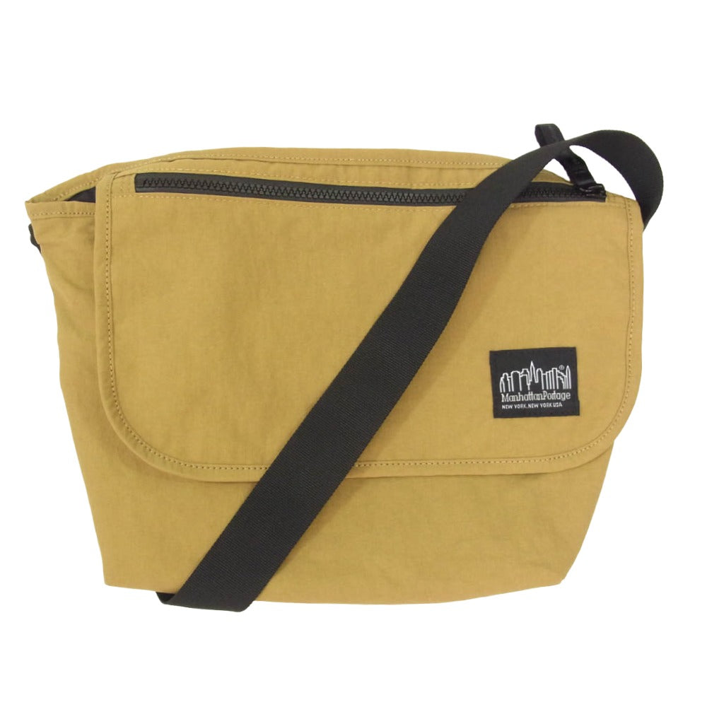 Manhattan Portage マンハッタンポーテージ TWSF-7327JP STANDARD MESSENGER BAG XS MGNT NYLON TUSSAH Beige ナイロンタッサー スタンダード メッセンジャーバッグ ショルダーバッグ ブラウン系【中古】