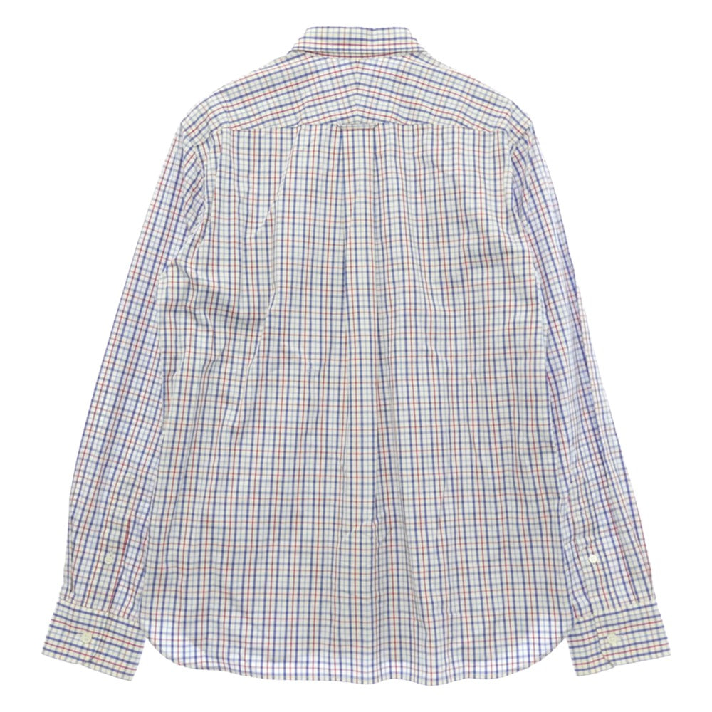 COMME des GARCONS HOMME コムデギャルソンオム AD2014 HO-B048 CDG パッチワーク チェック ストラップ 柄 長袖 シャツ マルチカラー系 M【中古】