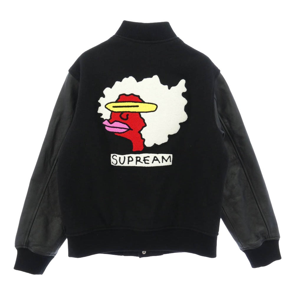 Supreme シュプリーム 17AW Gonz Ramm Varsity Jacket マークゴンザレス スタジャン バーシティ ジャケット ブラック系 M【中古】