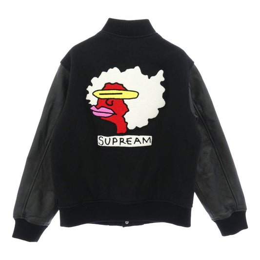 Supreme シュプリーム 17AW Gonz Ramm Varsity Jacket マークゴンザレス スタジャン バーシティ ジャケット ブラック系 M【中古】