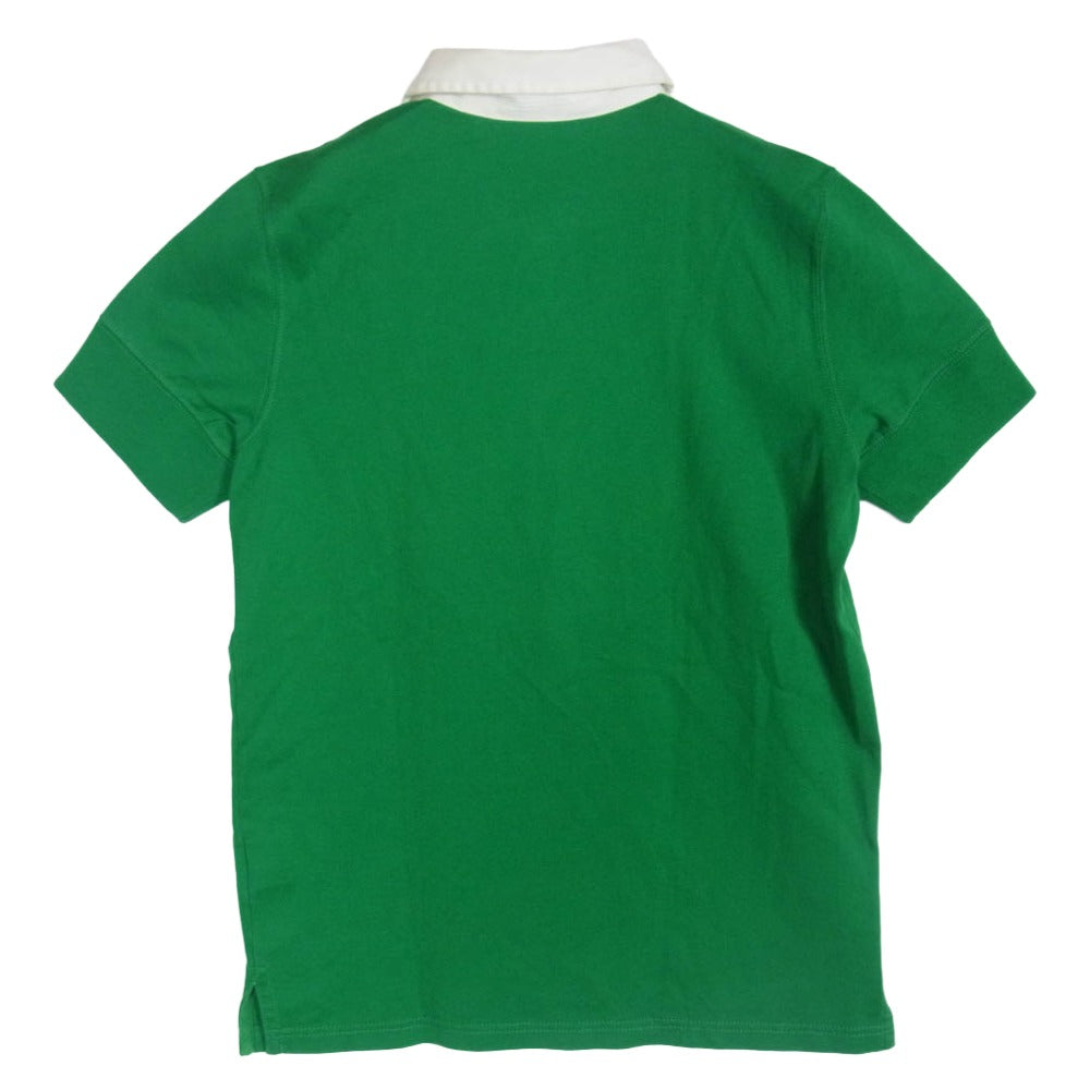 RALPH LAUREN ラルフローレン RUGBY ラグビー 半袖 ラガー シャツ グリーン系 L【中古】