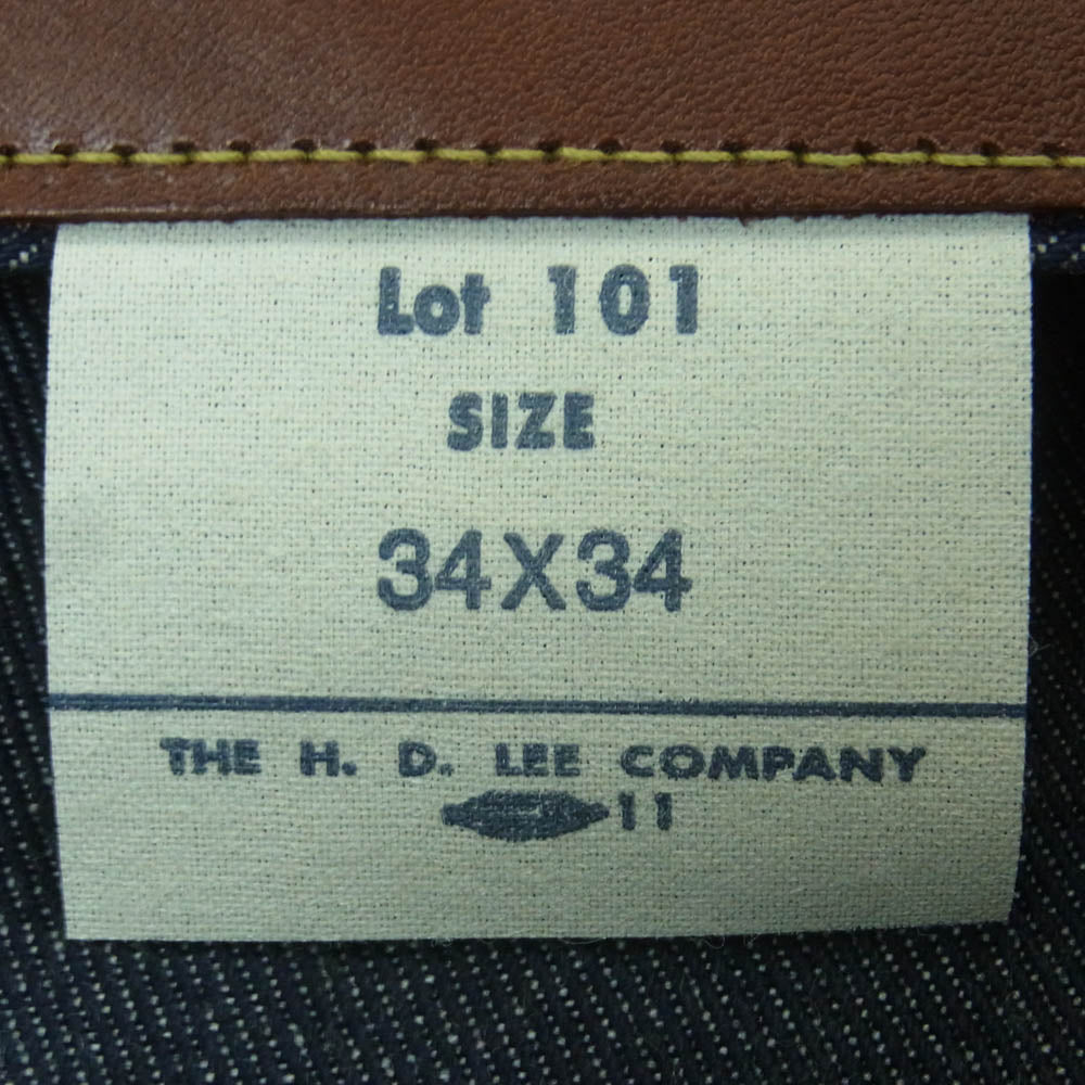 Lee リー LM6321-89 ARCHIVES COWBOY 101 1945 MODEL 101 カウボーイ 1945年モデル デニム パンツ ジーンズ インディゴブルー系 34【新古品】【未使用】【中古】