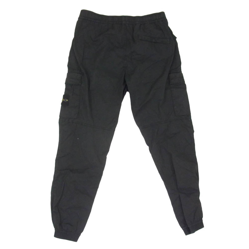 STONE ISLAND ストーンアイランド 25SS K2S153100031 S0010 SUPIMA COTTON TWILL STRETCH TC コットン ツイル カーゴ パンツ ブラック系 33【中古】