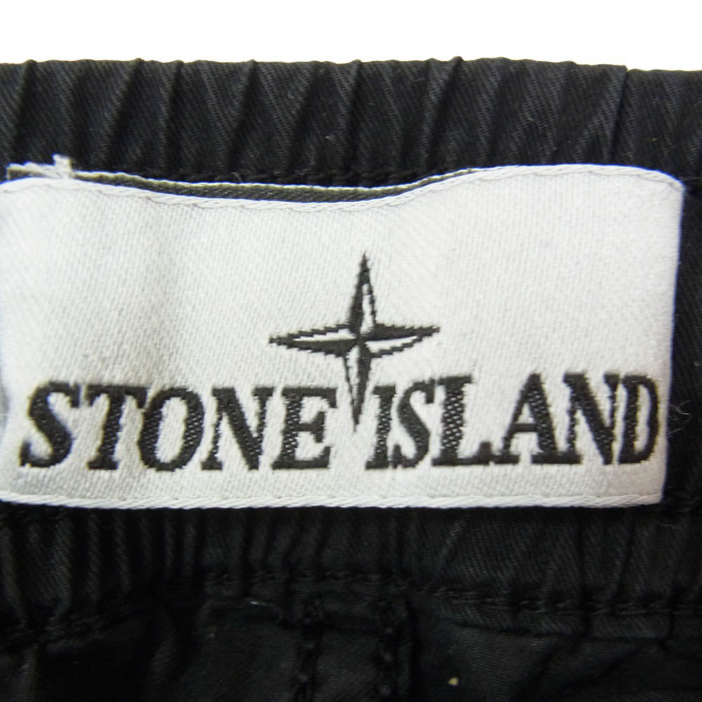 STONE ISLAND ストーンアイランド 25SS K2S153100031 S0010 SUPIMA COTTON TWILL STRETCH TC コットン ツイル カーゴ パンツ ブラック系 33【中古】