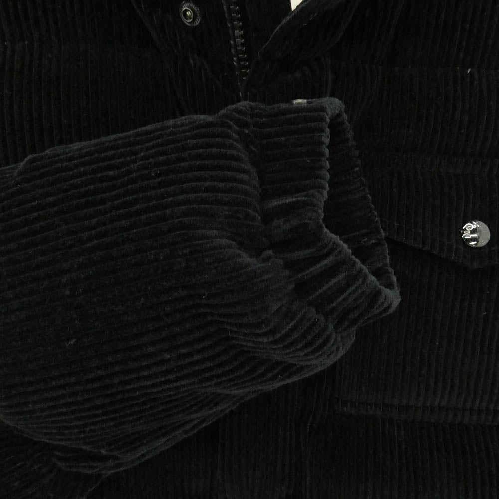 MONCLER モンクレール 25AW K20911A00197 SERRANT Corduroy Short Down Jacket セラン コーデュロイ ダウン ジャケット ブラック系 3【中古】