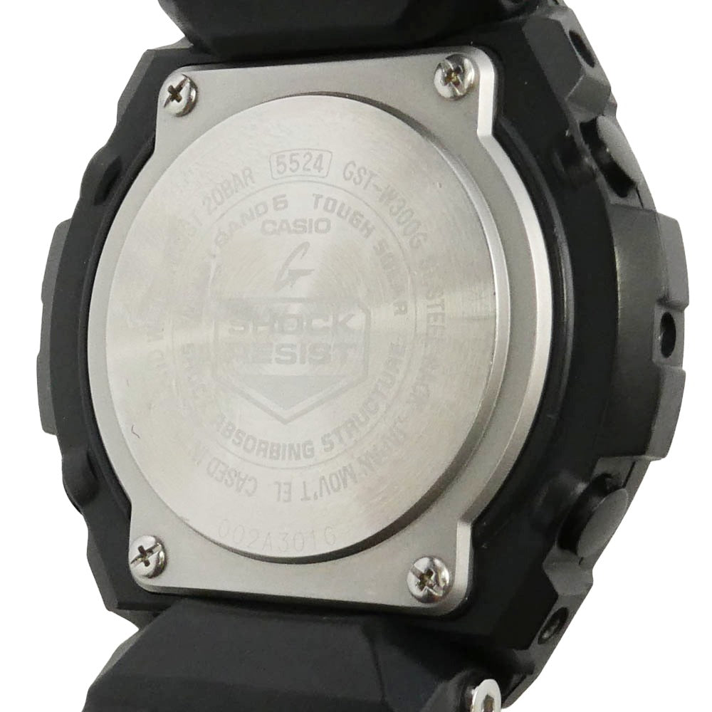 CASIO G-SHOCK カシオ ジーショック GST-W300G-1A1JF G-STEEL ショックレジスト ミッドサイズモデル ウォッチ 腕時計 ブラック系【中古】