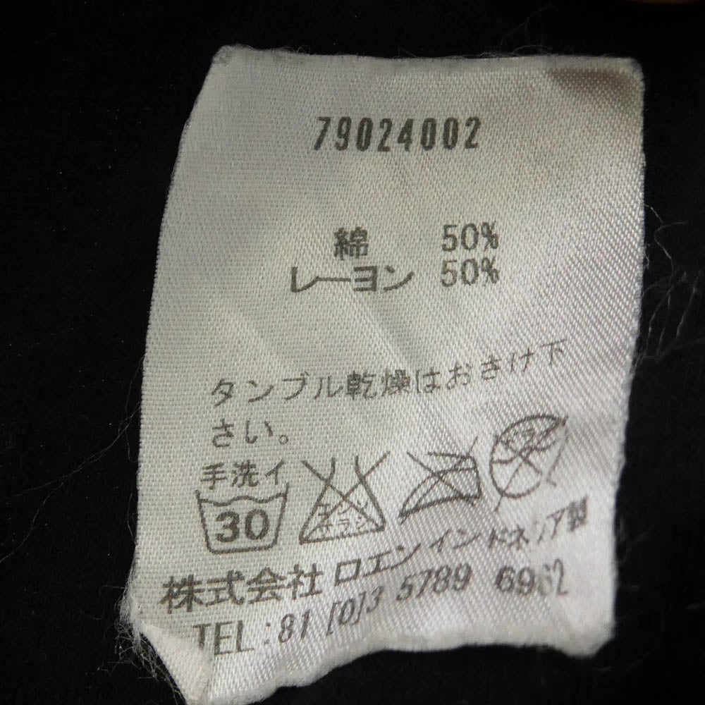 ROEN ロエン スカルビーズ スワロフスキー ニットキャップ ニット帽 ブラック系【中古】
