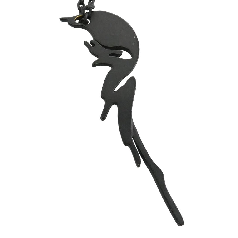 キリュウキリュウ 08AW butterfly Necklace バタフライ ネックレス ブラック系【中古】