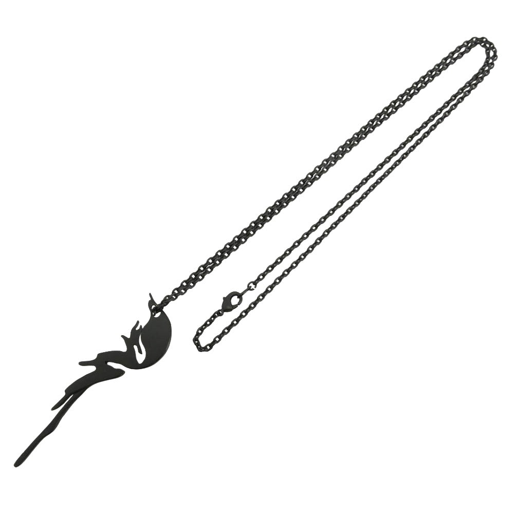 キリュウキリュウ 08AW butterfly Necklace バタフライ ネックレス ブラック系【中古】