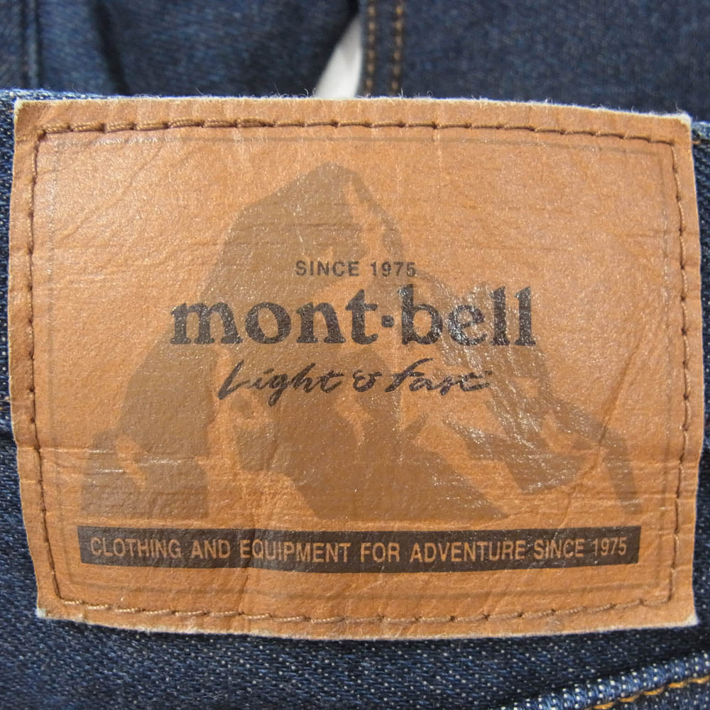 mont-bell モンベル 2105256 ストレッチ サーモ デニム パンツ 12oz ジーンズ インディゴブルー系 XS【中古】