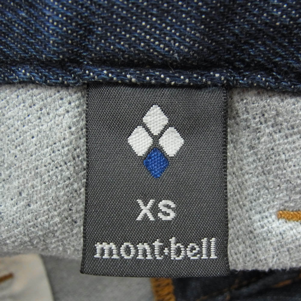 mont-bell モンベル 2105256 ストレッチ サーモ デニム パンツ 12oz ジーンズ インディゴブルー系 XS【中古】