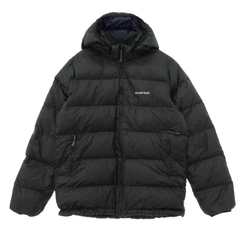 mont-bell モンベル トラベル ダウンパーカ Kid's 子供用 ダウン ジャケット ブラック系 Kid's 160【中古】