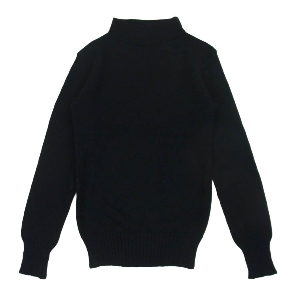 ANATOMICA アナトミカ spm1c1-09-d-1068 USA製 MOC NECK SWEATER ウール モックネック セーター ミリタリー ニット ダークネイビー系 XS 32-34【中古】