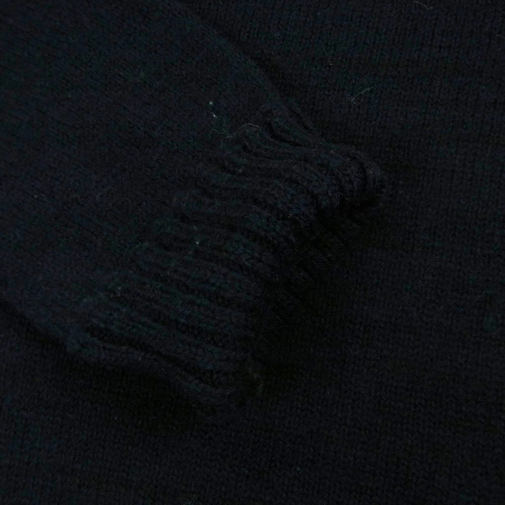 ANATOMICA アナトミカ spm1c1-09-d-1068 USA製 MOC NECK SWEATER ウール モックネック セーター ミリタリー ニット ダークネイビー系 XS 32-34【中古】