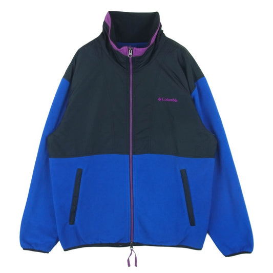 Columbia コロンビア 218 PM1428 ELMONT RIVER FULL ZIP JACKET フリース ベルモントリバー フルジップ ジャケット ブルー系 ブラック系 M【中古】