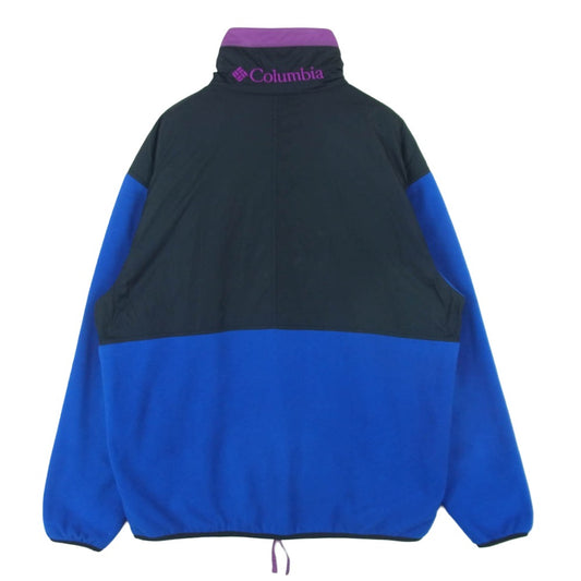 Columbia コロンビア 218 PM1428 ELMONT RIVER FULL ZIP JACKET フリース ベルモントリバー フルジップ ジャケット ブルー系 ブラック系 M【中古】