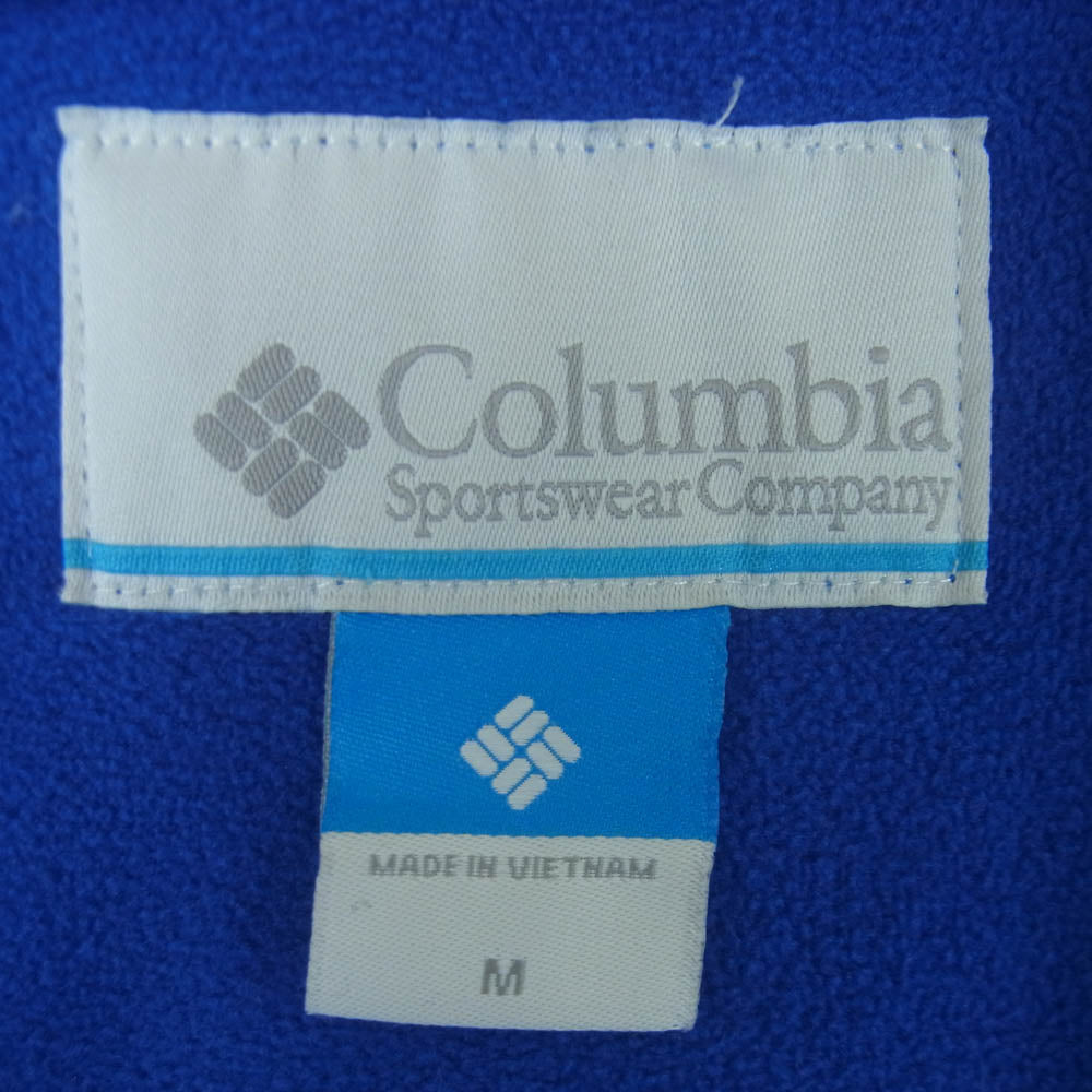 Columbia コロンビア 218 PM1428 ELMONT RIVER FULL ZIP JACKET フリース ベルモントリバー フルジップ ジャケット ブルー系 ブラック系 M【中古】
