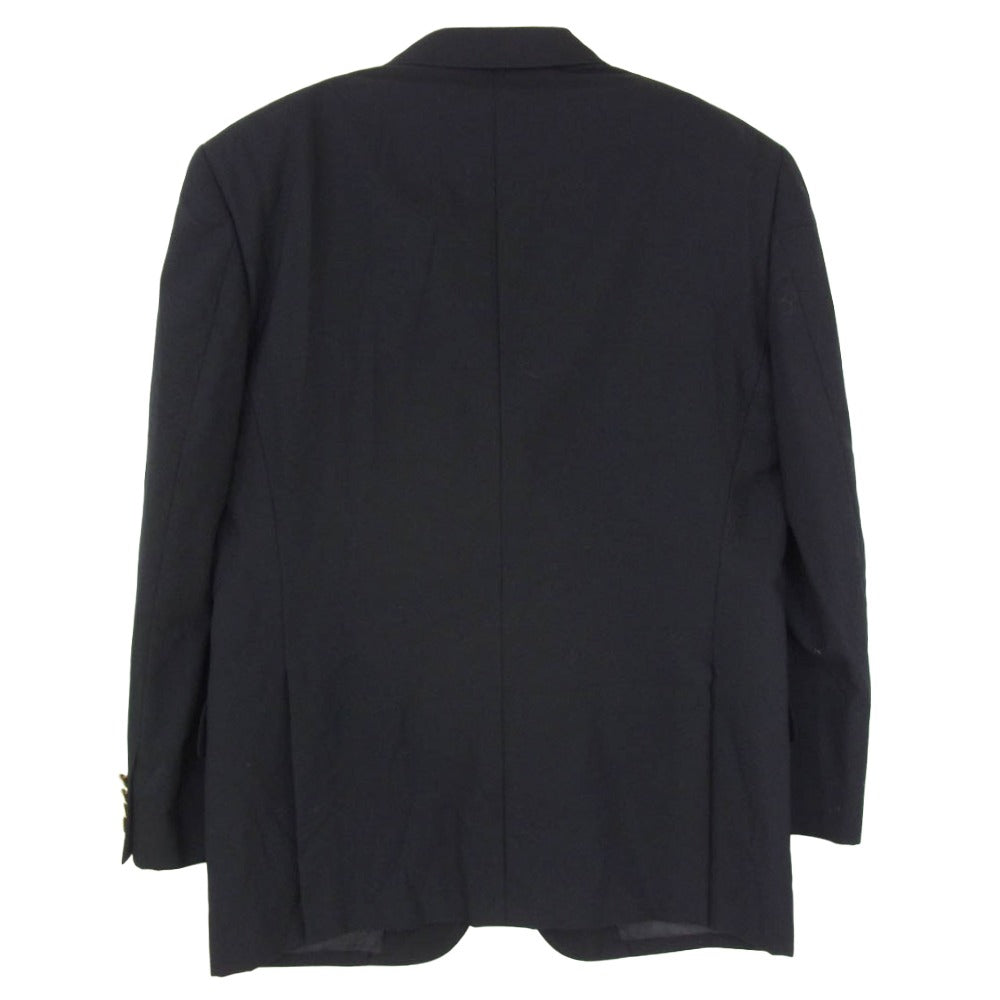 RALPH LAUREN ラルフローレン CHAPS チャップス 3ボタン 半裏 ブレザー テーラード ジャケット ネイビー系 92 80 170【中古】