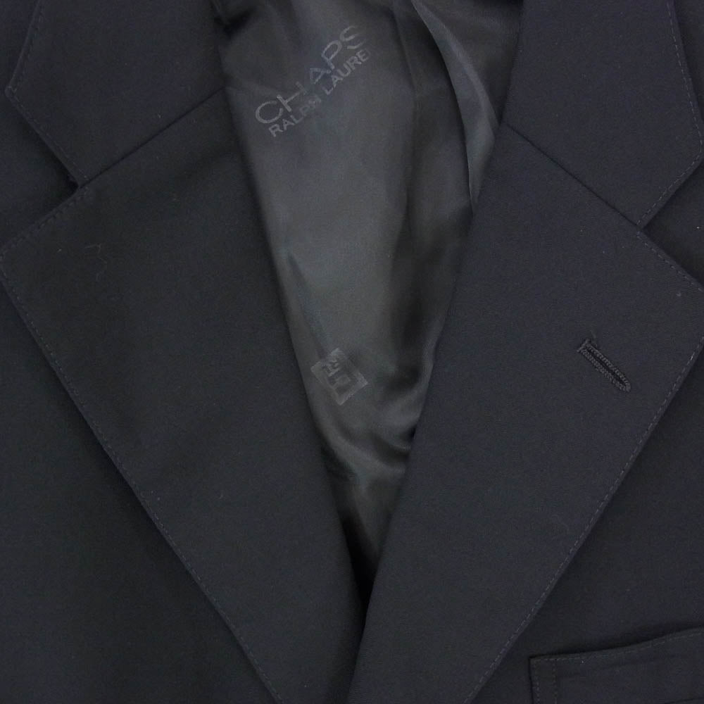 RALPH LAUREN ラルフローレン CHAPS チャップス 3ボタン 半裏 ブレザー テーラード ジャケット ネイビー系 92 80 170【中古】