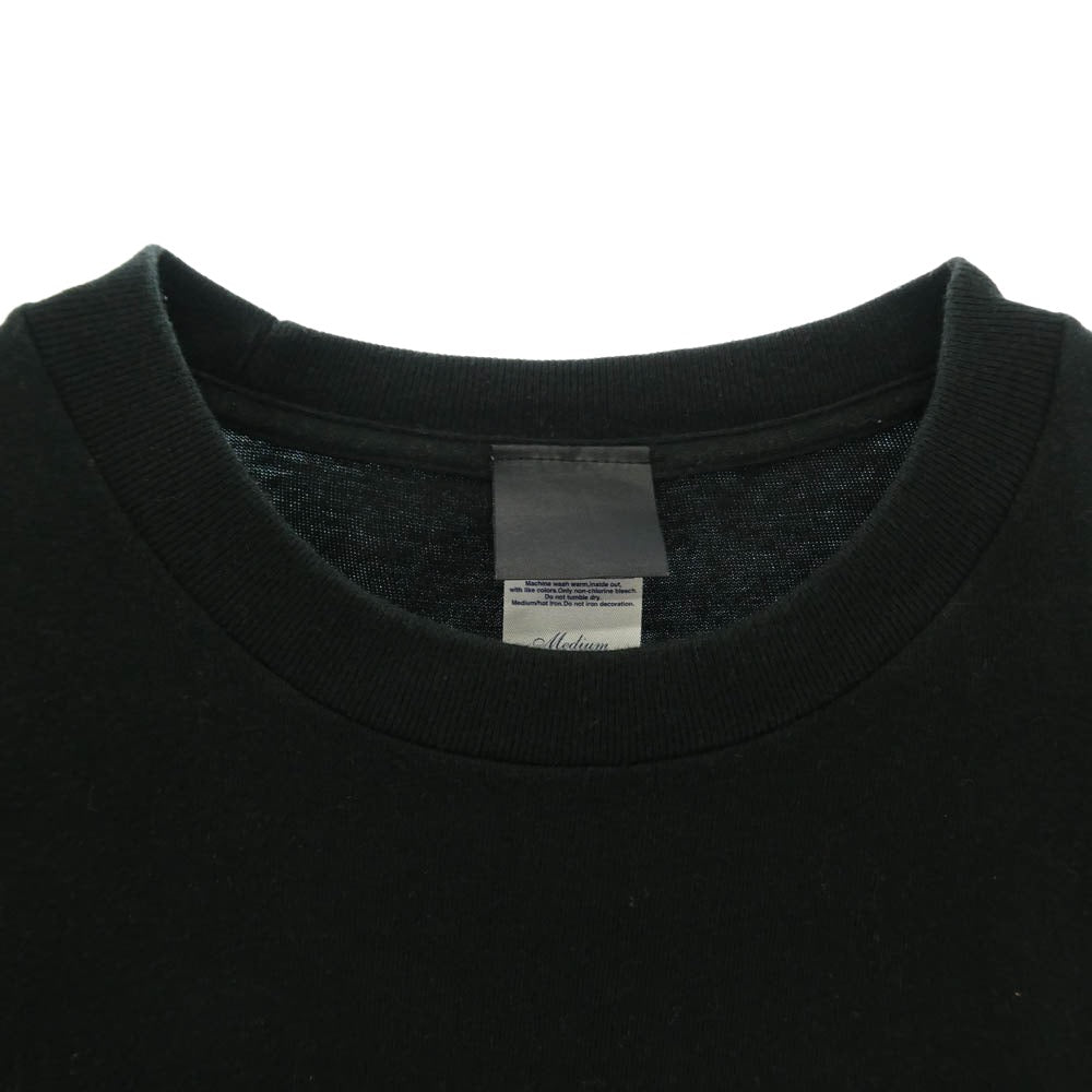 TRAVIS WALKER トラヴィスワーカー ダブルクロスプリント 半袖 Tシャツ カットソー ブラック系 M【中古】