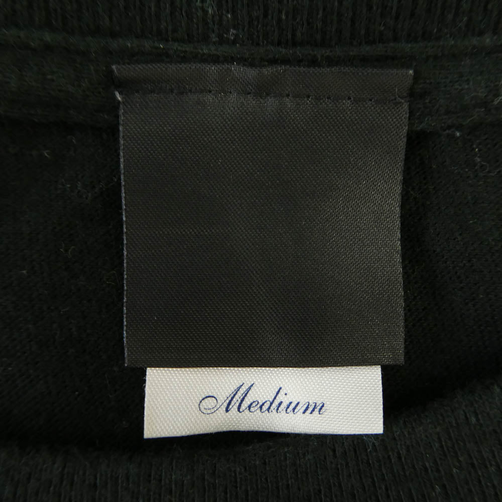 TRAVIS WALKER トラヴィスワーカー ダブルクロスプリント 半袖 Tシャツ カットソー ブラック系 M【中古】