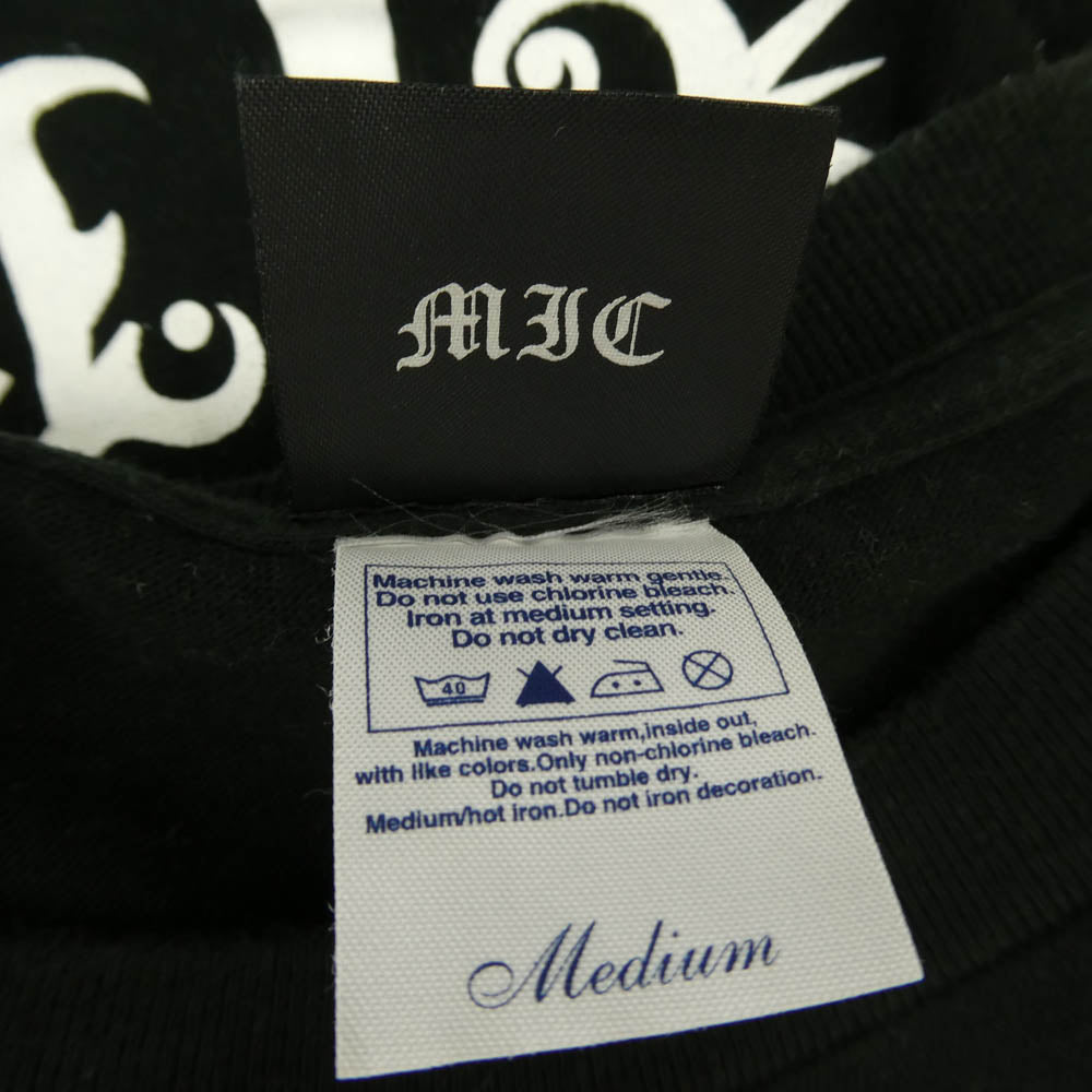TRAVIS WALKER トラヴィスワーカー ダブルクロスプリント 半袖 Tシャツ カットソー ブラック系 M【中古】