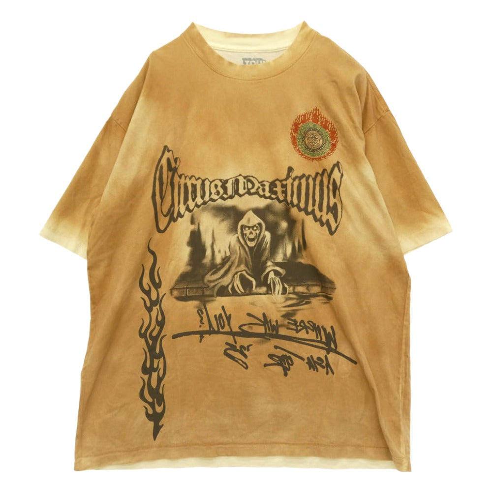 トラヴィススコット CIRCUS MAXIMUS 2025 ツアー 半袖 Tシャツ ライトブラウン系 XL【中古】