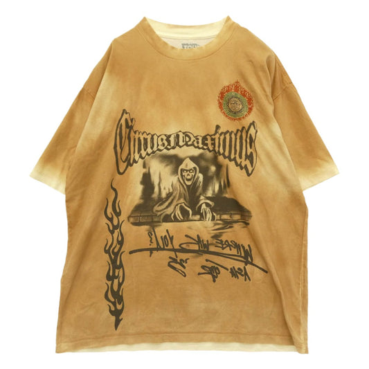 トラヴィススコット CIRCUS MAXIMUS 2025 ツアー 半袖 Tシャツ ライトブラウン系 XL【中古】