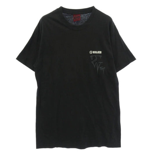 TRAVIS WALKER トラヴィスワーカー クロスプリント 半袖 Tシャツ カットソー ブラック系 M【中古】