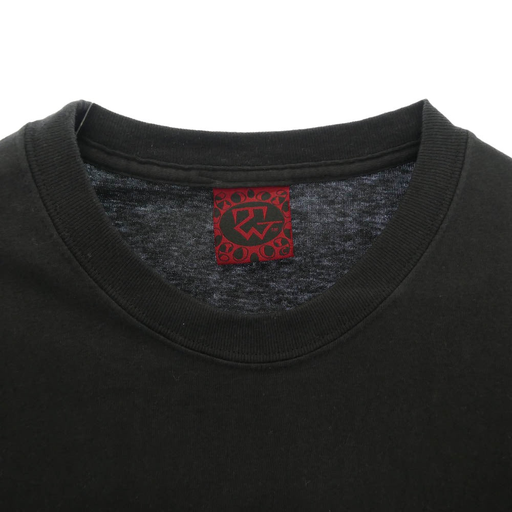TRAVIS WALKER トラヴィスワーカー クロスプリント 半袖 Tシャツ カットソー ブラック系 M【中古】