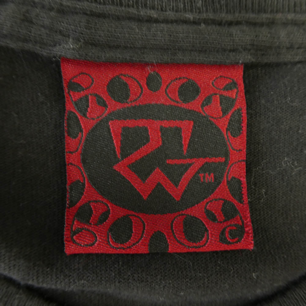 TRAVIS WALKER トラヴィスワーカー クロスプリント 半袖 Tシャツ カットソー ブラック系 M【中古】