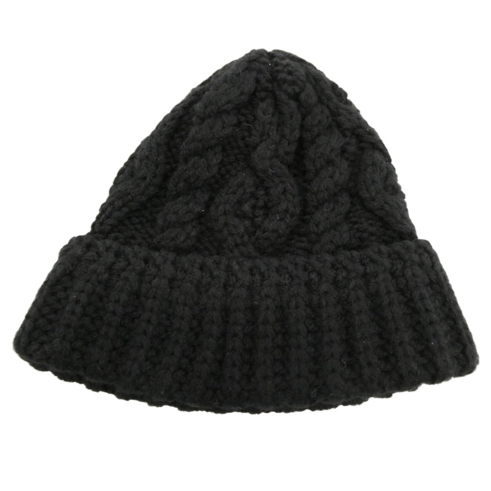 NEIGHBORHOOD ネイバーフッド 23AW 232FUNH-HT02 CABLE KNIT BEANIE ケーブル ニット ビーニー ニット帽 ブラック系 F【中古】