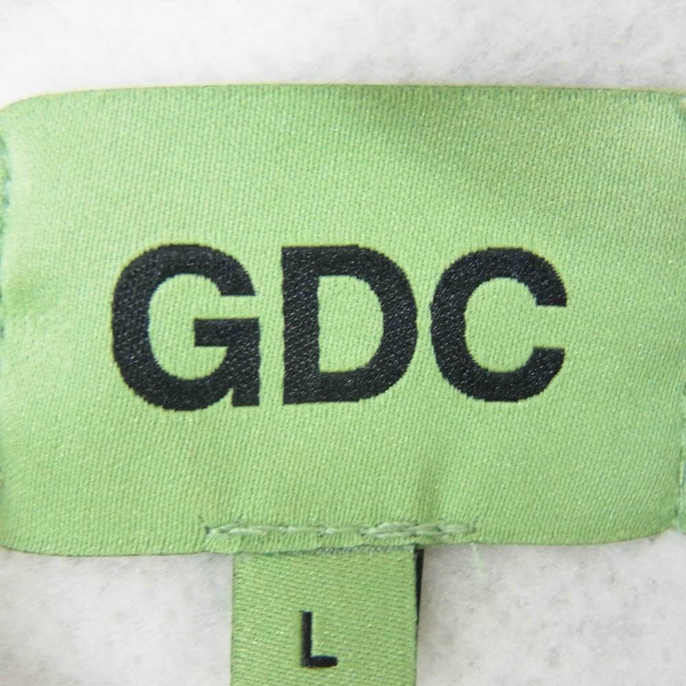 GDC ジーディーシー trico sweat トリコ ラメロゴ 丸首 クルーネック スウェット トレーナー グレー系 L【中古】