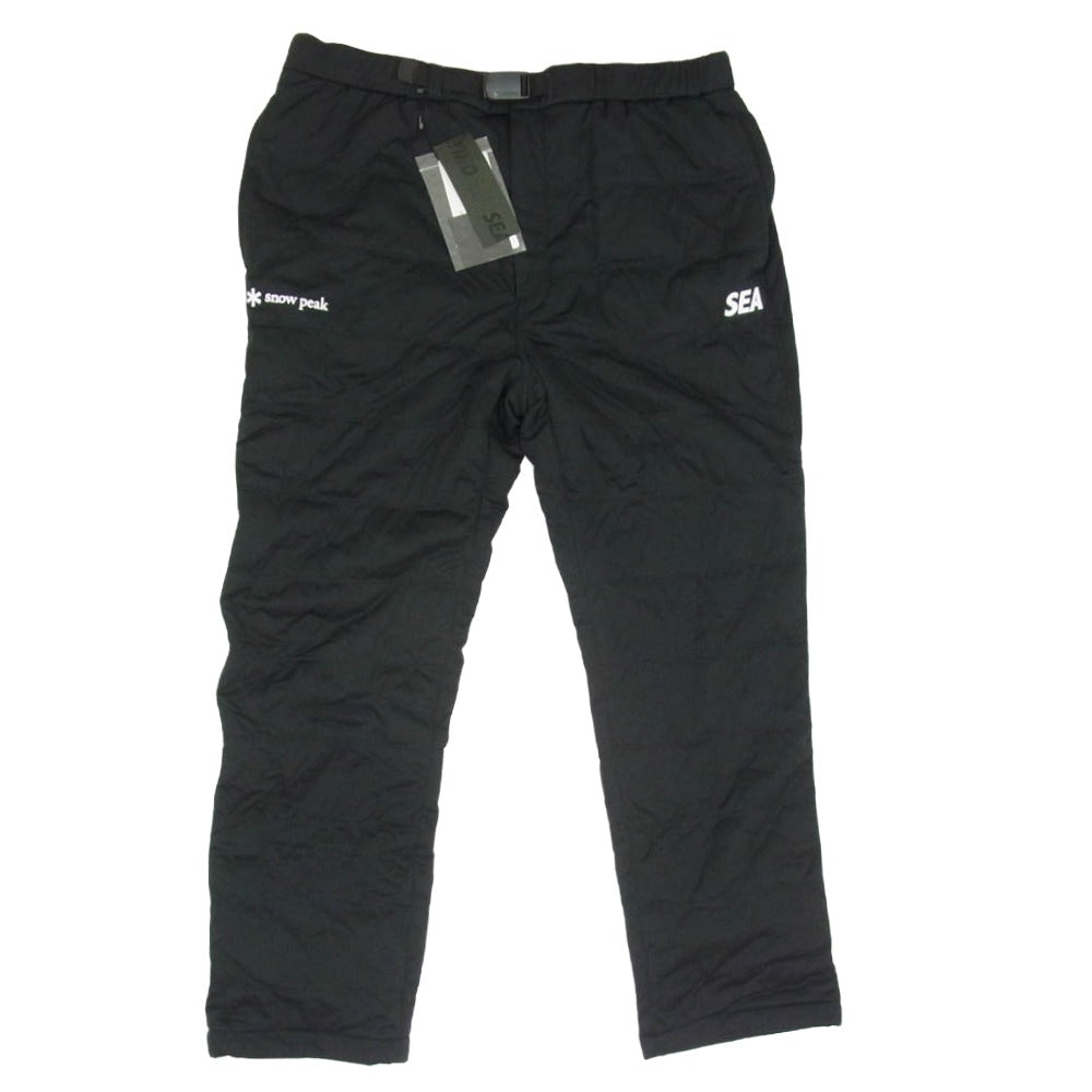 WIND AND SEA ウィンダンシー snowpeak スノーピーク WAS-PA-20AU001 × Snow Peak スノーピーク Flexible Insulated Pants 中綿 パンツ ブラック系 L【新古品】【未使用】【中古】