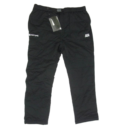 WIND AND SEA ウィンダンシー snowpeak スノーピーク WAS-PA-20AU001 × Snow Peak スノーピーク Flexible Insulated Pants 中綿 パンツ ブラック系 L【新古品】【未使用】【中古】