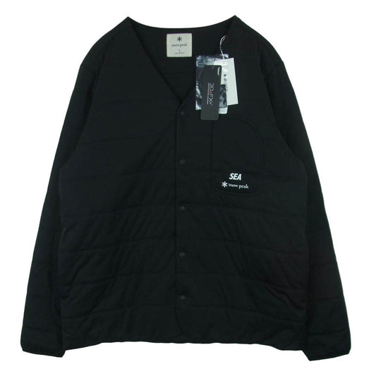 WIND AND SEA ウィンダンシー snowpeak スノーピーク 25AW WAS-JK-25AU701 WDS Flexible Insulated Cardigan 中綿 カーディガン ジャケット ブラック系 XL【新古品】【未使用】【中古】