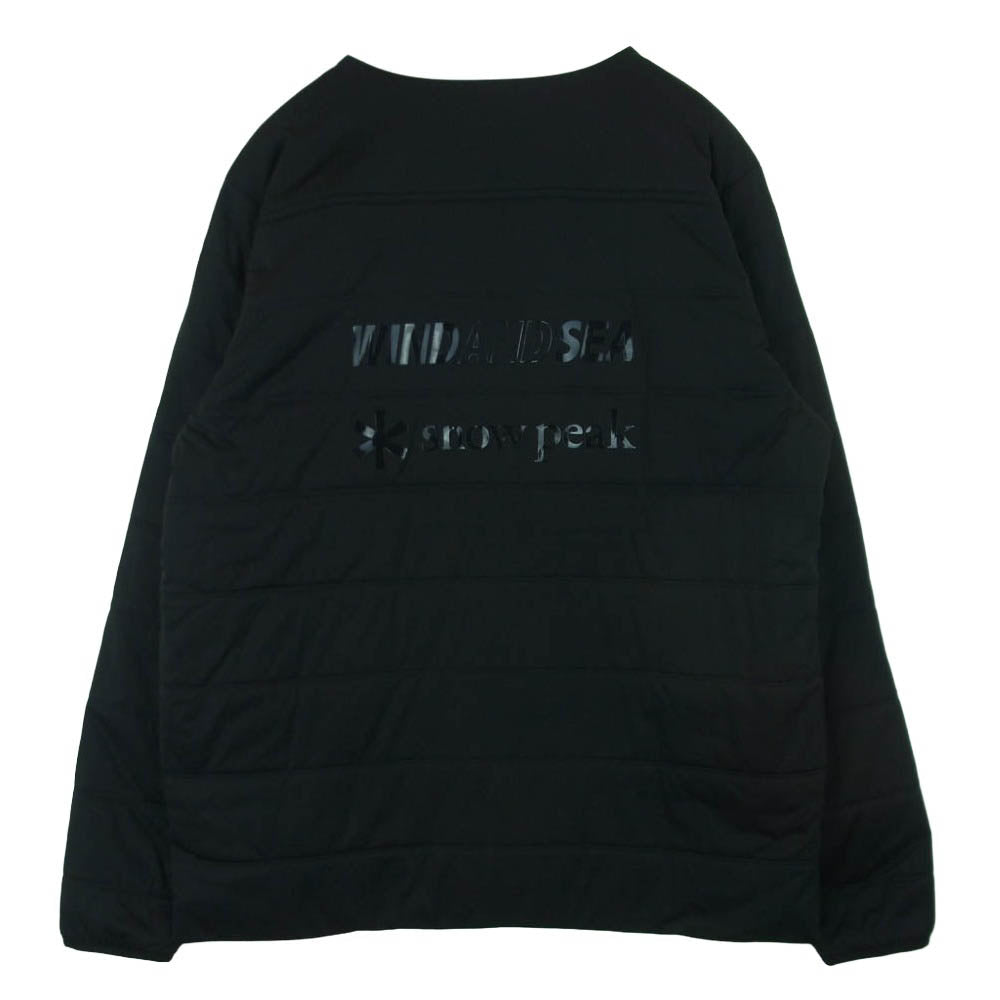 WIND AND SEA ウィンダンシー snowpeak スノーピーク 25AW WAS-JK-25AU701 WDS Flexible Insulated Cardigan 中綿 カーディガン ジャケット ブラック系 XL【新古品】【未使用】【中古】
