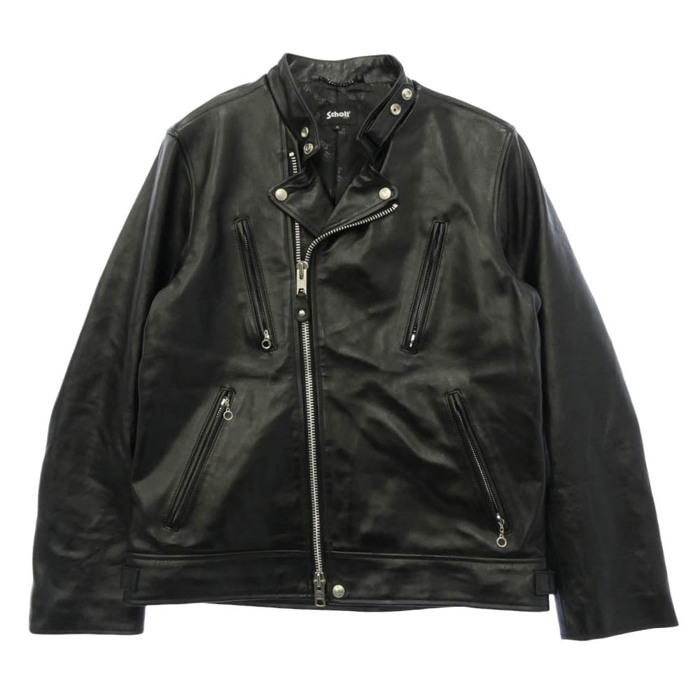 schott ショット 3101048 DOUBLE BREAST RIDERS ダブルブレスト ライダース レザー ジャケット ブラック系 XL【中古】