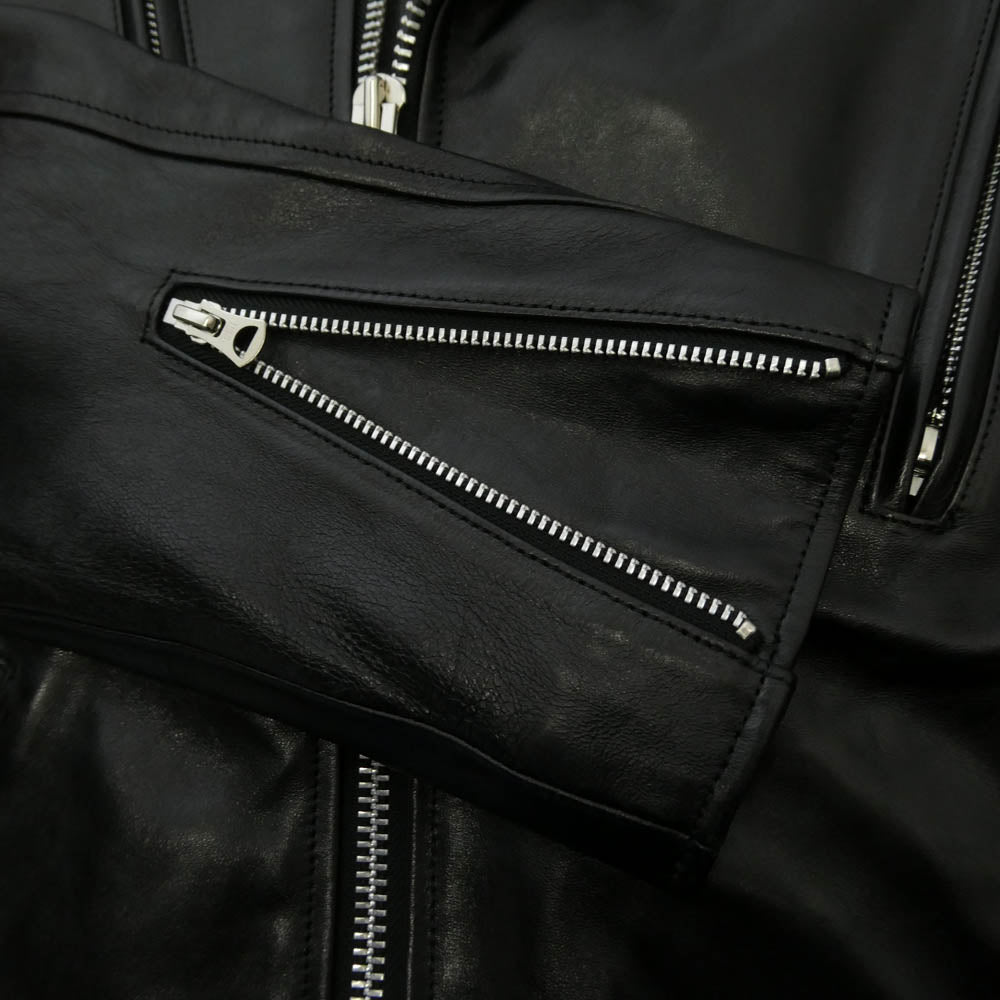 schott ショット 3101048 DOUBLE BREAST RIDERS ダブルブレスト ライダース レザー ジャケット ブラック系 XL【中古】
