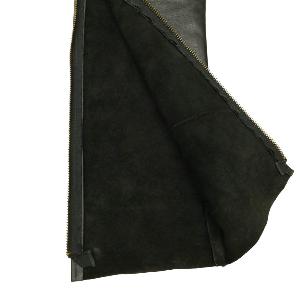 VANSON バンソン バイクウェア レザー チャップス パンツ ブラック系 23【中古】