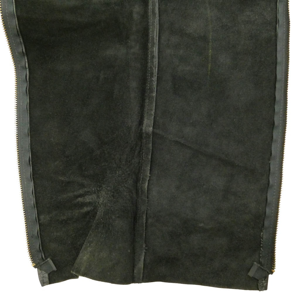 VANSON バンソン バイクウェア レザー チャップス パンツ ブラック系 23【中古】