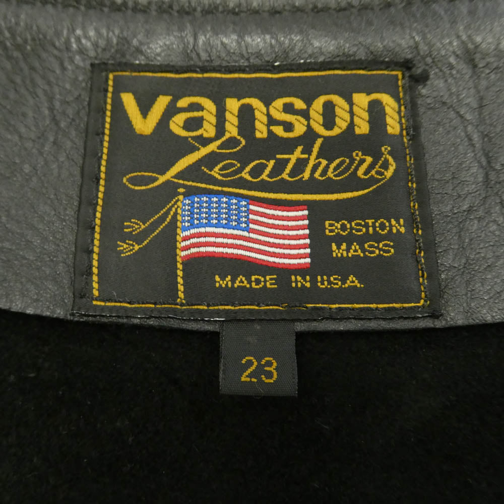 VANSON バンソン バイクウェア レザー チャップス パンツ ブラック系 23【中古】