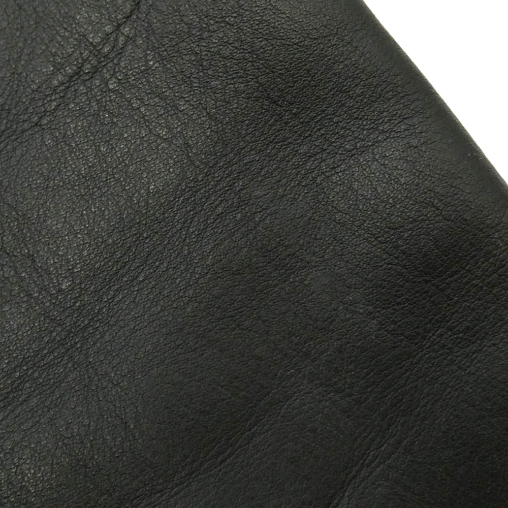 schott ショット ボアライナー付属 レザー シングル ライダース ジャケット ブラック系 38【中古】